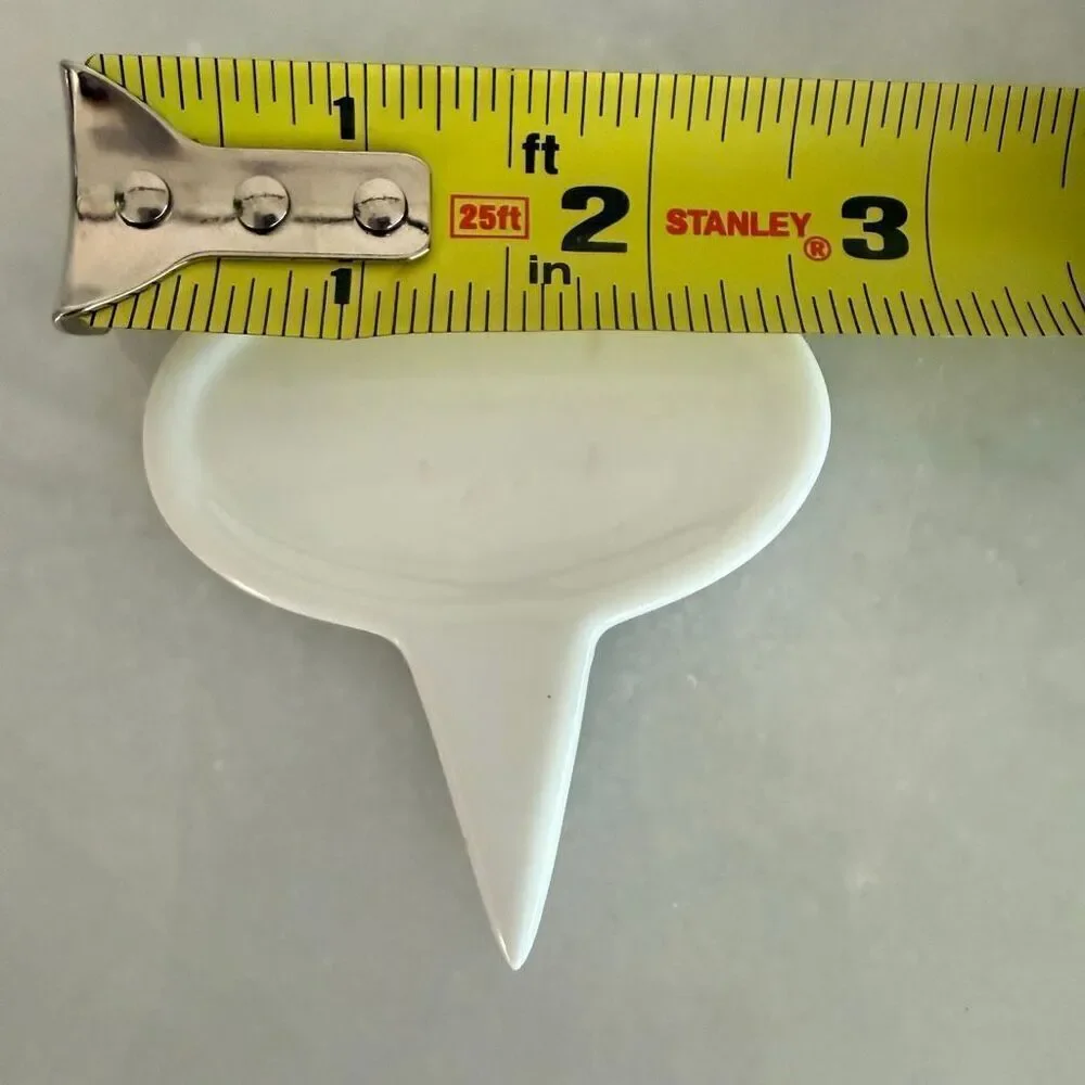 NWT Crate & Barrel Porcelain Reusable Cheese Markers White OS